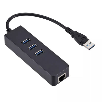 RJ45 Ethernet Adapter 1000mbps to PC MAC Laptop USB 3.0 HUB 3 Port