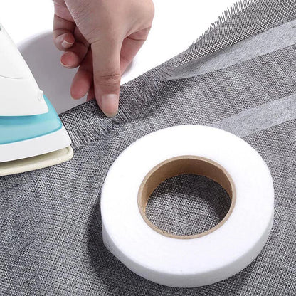 64M Adhesive Hem Fabric Fusing Tape Iron-on Hemming Tape 15mm Wide