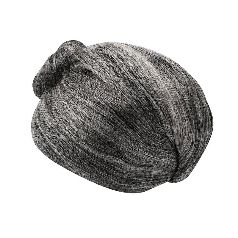 Costume Party Woman Grey White Old Lady Grandma Wig Granny Mother Dress Up