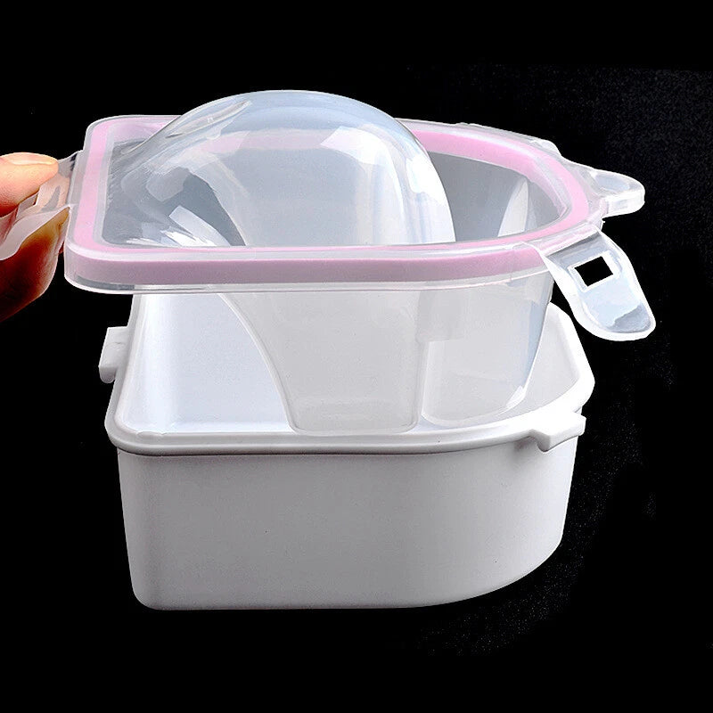 1PC 2in1 Soak Off Bowl Acetone Holder Liquid Manicure Treatment Acrylic Nails