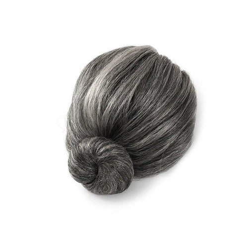 Costume Party Woman Grey White Old Lady Grandma Wig Granny Mother Dress Up
