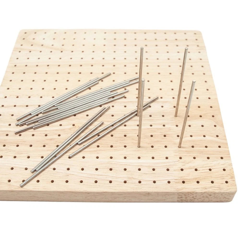 Blocking Board Mat Kit Wooden Bamboo Crochet Stainless Steel Rod Pins Set