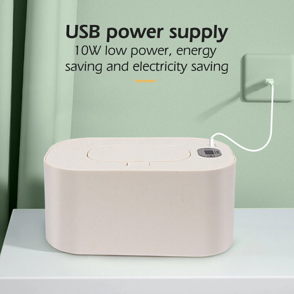 Wet Wipes Heater Dispenser Intelligent Baby Wipes Warmer Holder Heating Box