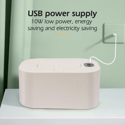 Wet Wipes Heater Dispenser Intelligent Baby Wipes Warmer Holder Heating Box