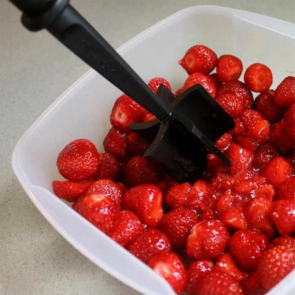 Heat Resistant Meat Masher Hamburger Ground Beef Masher Chopper Black