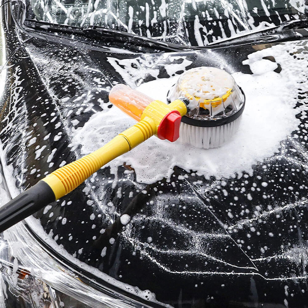 Long Handle Automatic Rotating Car Wash Foaming Brush Microfiber Cleaning Mop