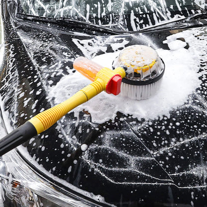 Long Handle Automatic Rotating Car Wash Foaming Brush Microfiber Cleaning Mop