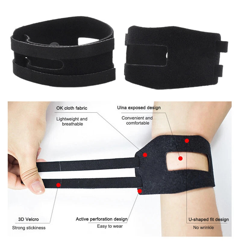 2pcs Tear Sprain Protection Wrist Band Ulnar Fix Sports Yoga TFCC
