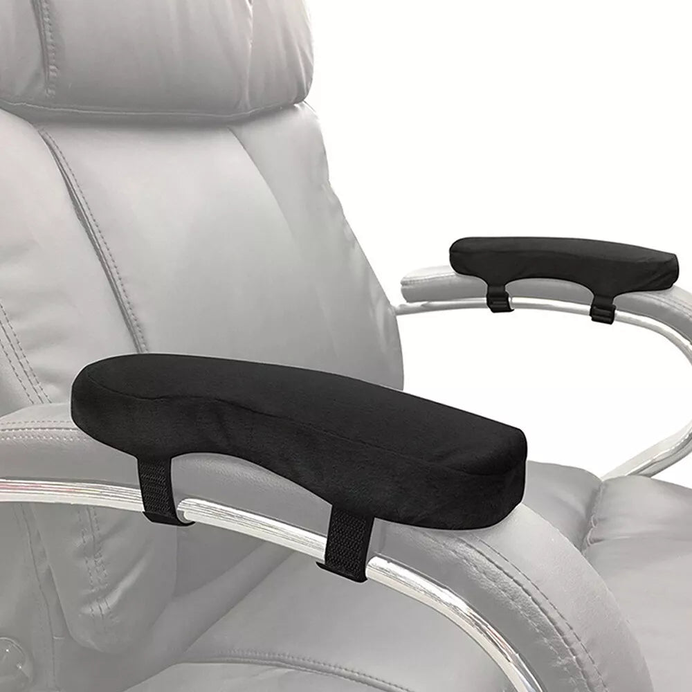 2PCS Elbow Arm Rest Pad Memory Foam Cushions Support Cover Chair Armrest