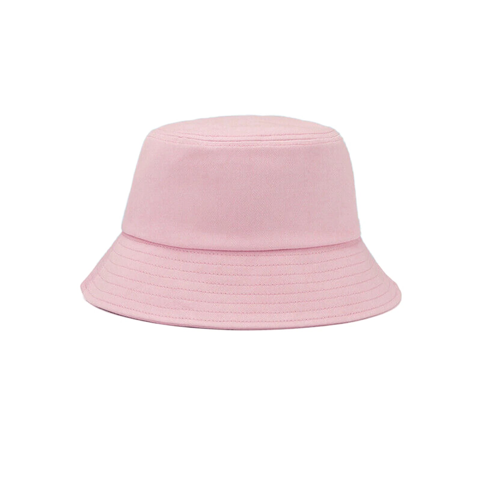 Unisex Cotton Cap Women Men Sun Bucket Hat Fishing Hiking Camping Outdoor Pink