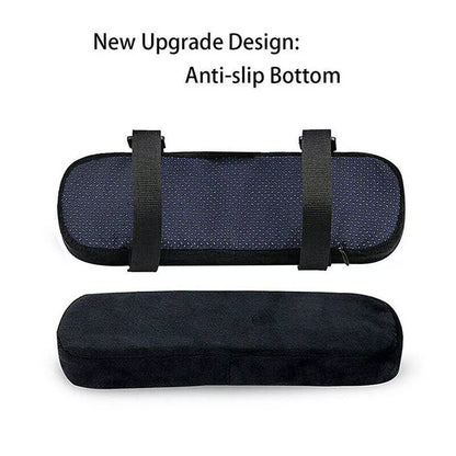 2PCS Elbow Arm Rest Pad Memory Foam Cushions Support Cover Chair Armrest
