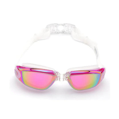 Anti Fog UV Shield Adjustable Waterproof Swimming Goggles Glasses Adult Purple