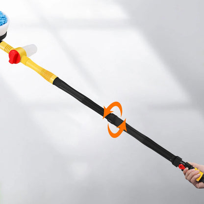 Long Handle Automatic Rotating Car Wash Foaming Brush Microfiber Cleaning Mop