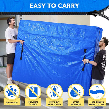 Easy Moving Carry Storage Mattress Bag Protector Dust Cover King Single Size