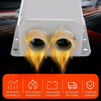 Windscreen Defroster Demister 1200W Car Truck Keep Warmer Dash Heater 12V