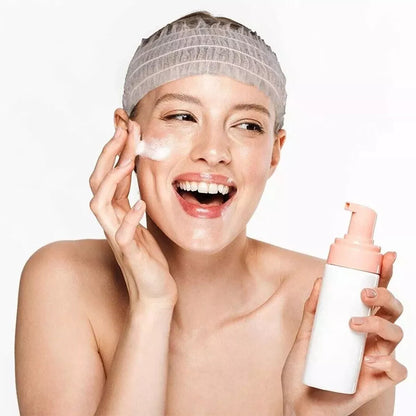 100pcs Salon Care Hair Styling Nets Nonwoven Disposable Hair Bands White