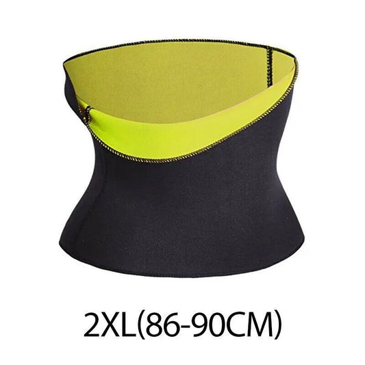 Sweat Fat Burn Tummy Trimmer Waist Trainer Fit Body Shaper Slimming Belt 2XL