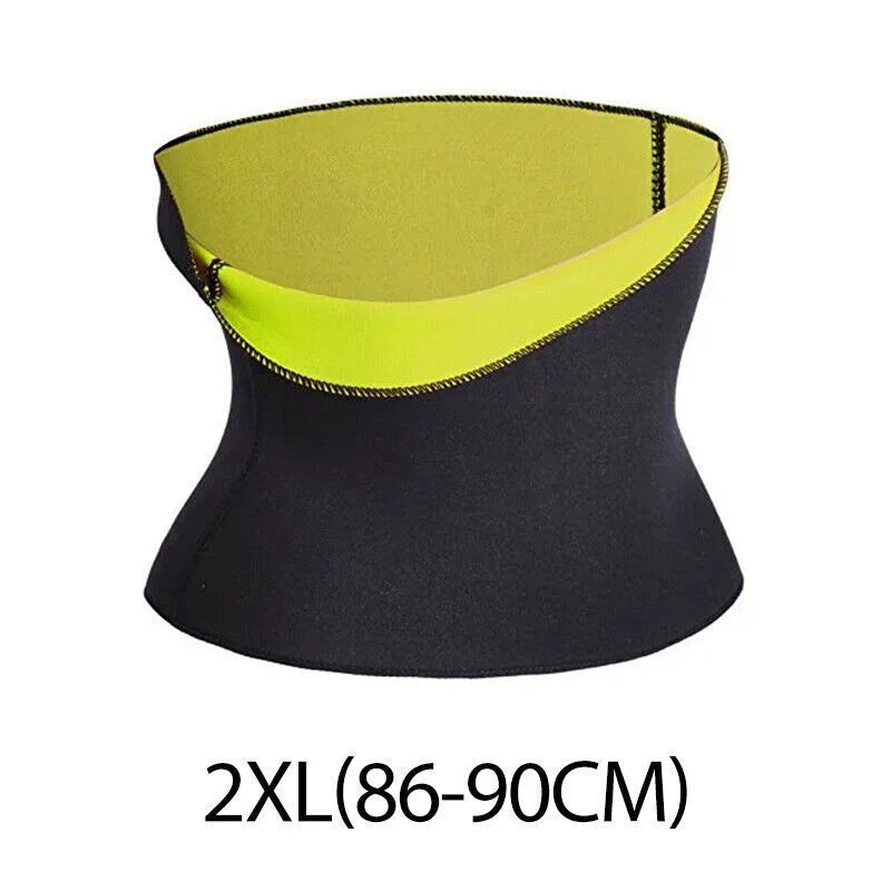 Sweat Fat Burn Tummy Trimmer Waist Trainer Fit Body Shaper Slimming Belt 2XL