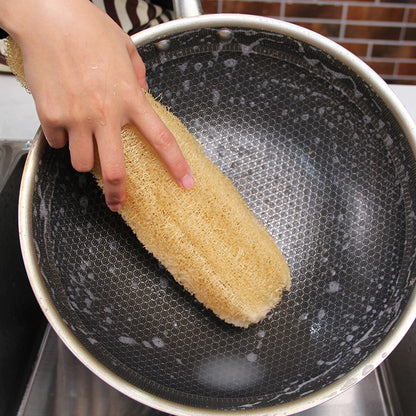 Natural Loofah Sponge Shower Body Brush Exfoliating Skin Washing Dishes