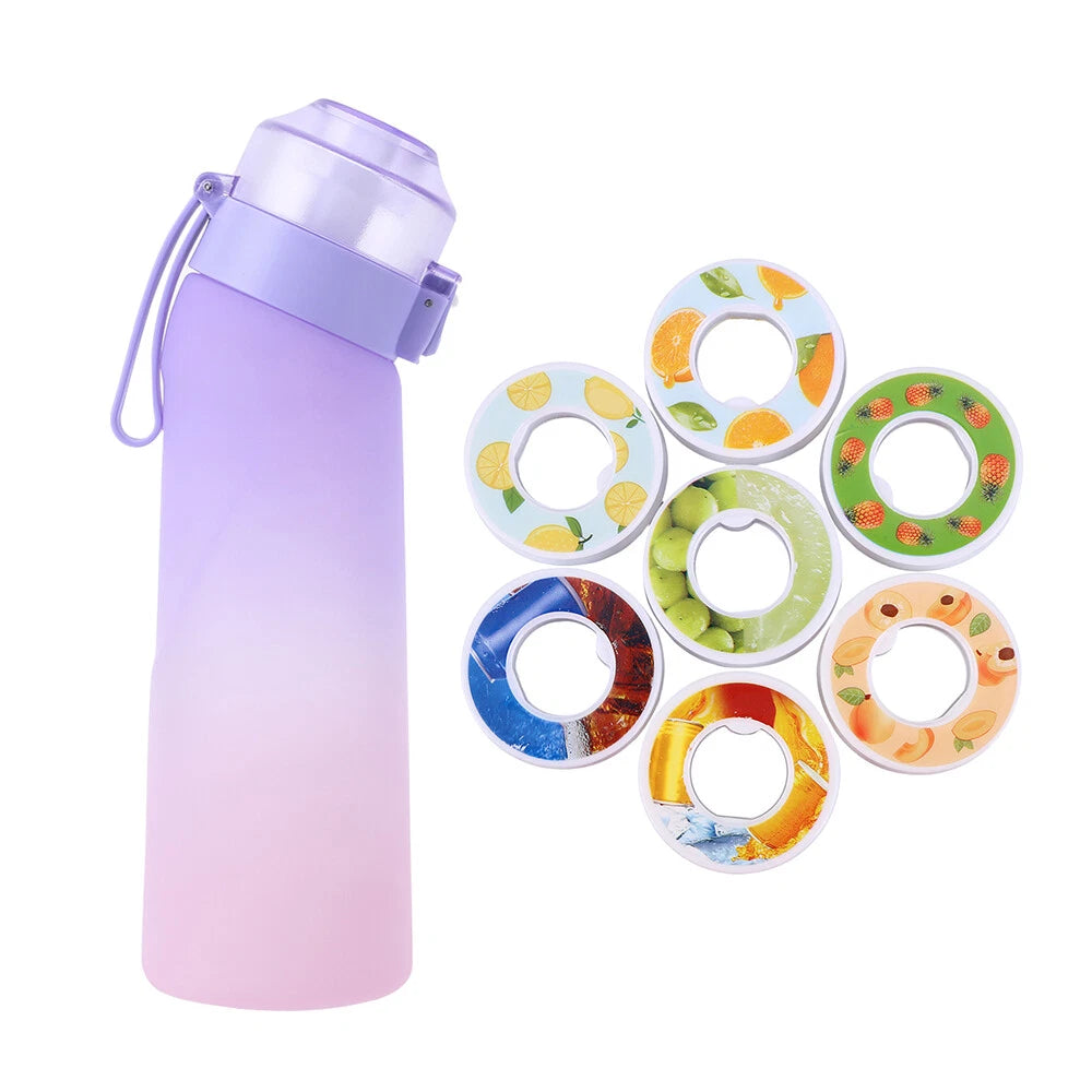 7 Fruit Fragrance Bottle Flavored Taste Pods 650Ml Water Bottle Purple