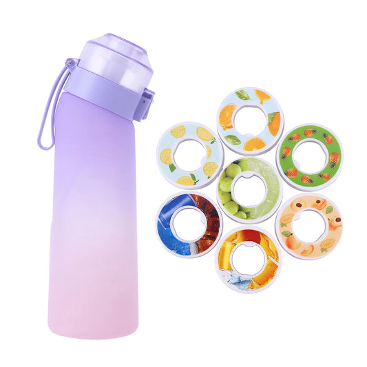 7 Fruit Fragrance Bottle Flavored Taste Pods 650Ml Water Bottle Purple