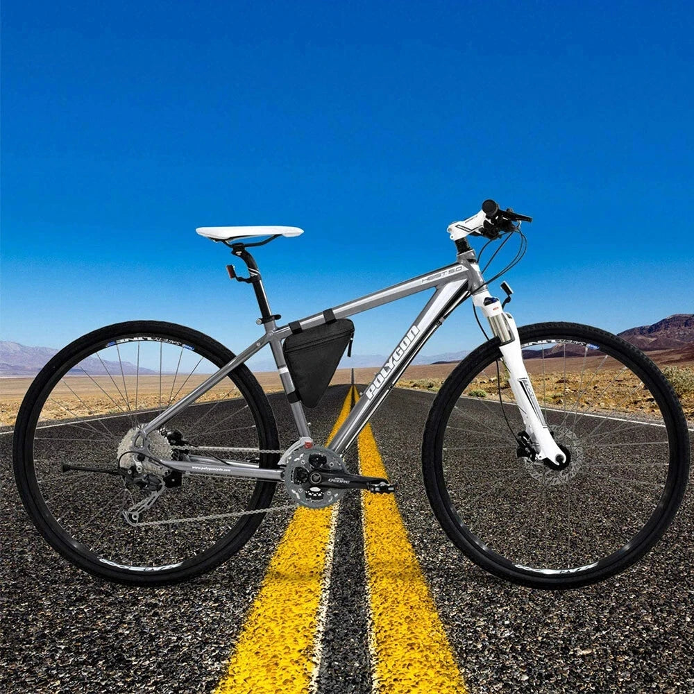 Bike Cycling Triangle Bag Sporting Accessories Bicycle Black Pouch Front Frame