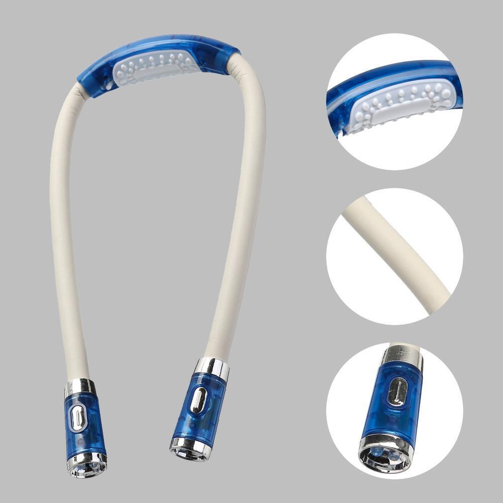 Reading Book Light Lamp Torch LED Flexible Handsfree Hug Neck Flashlight