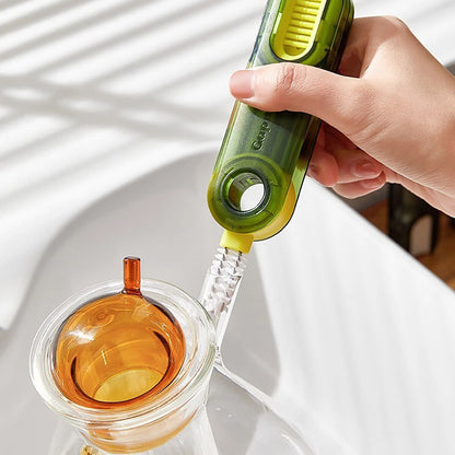 Portable Bottle Mouth Cap Detail Cup Brush Multifunctional Cleaning Brush 3-in-1