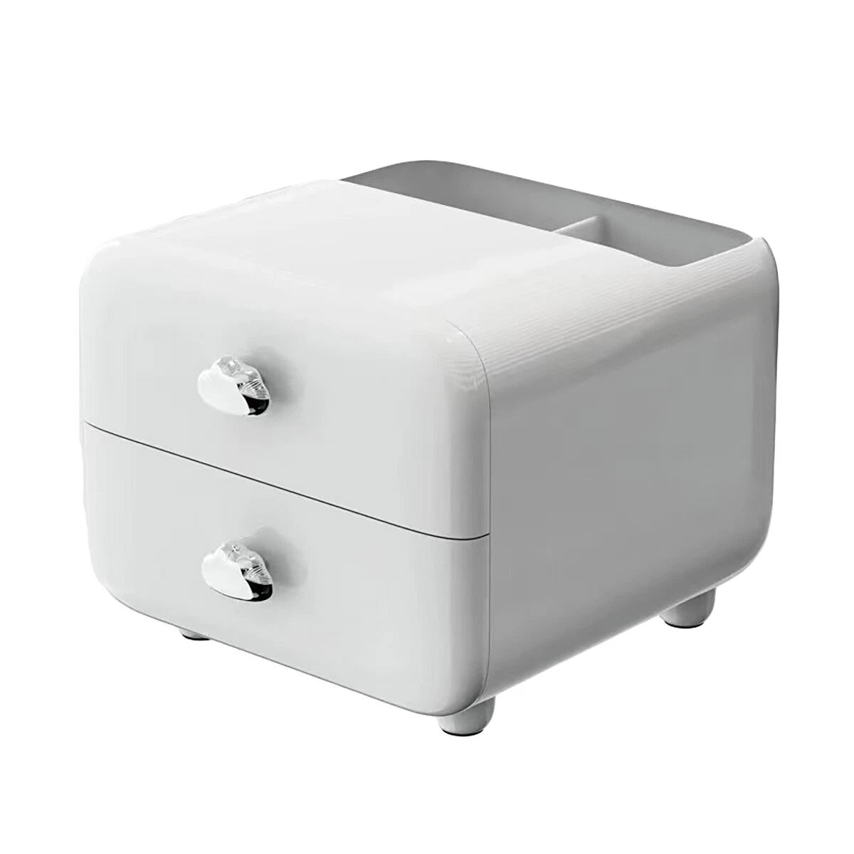Storage Drawer Box Office Children Desk Multifunctional Desktop Organizer White