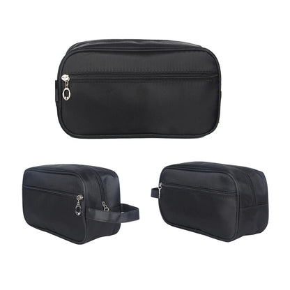 Shower Bathroom Cosmetic Storage Waterproof Mens Toiletry Travel Bag Black