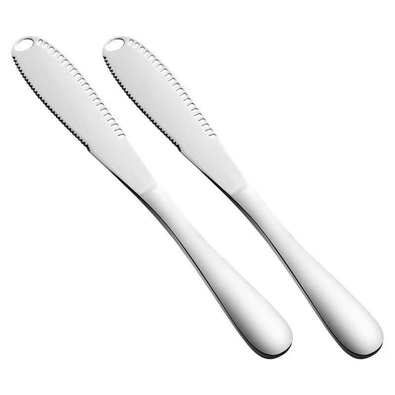 2X Butter Cheese Slicer Stainless Sandwich Spreader Scraper Kitchen Tool
