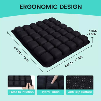 Anti-Decubitus Airbag Wheelchair Inflatable Travel Cushion Office Car Air Seat