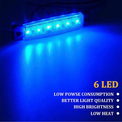 12X Deck Courtesy Lights Marine Boat Blue LED Waterproof Stern Transom Light