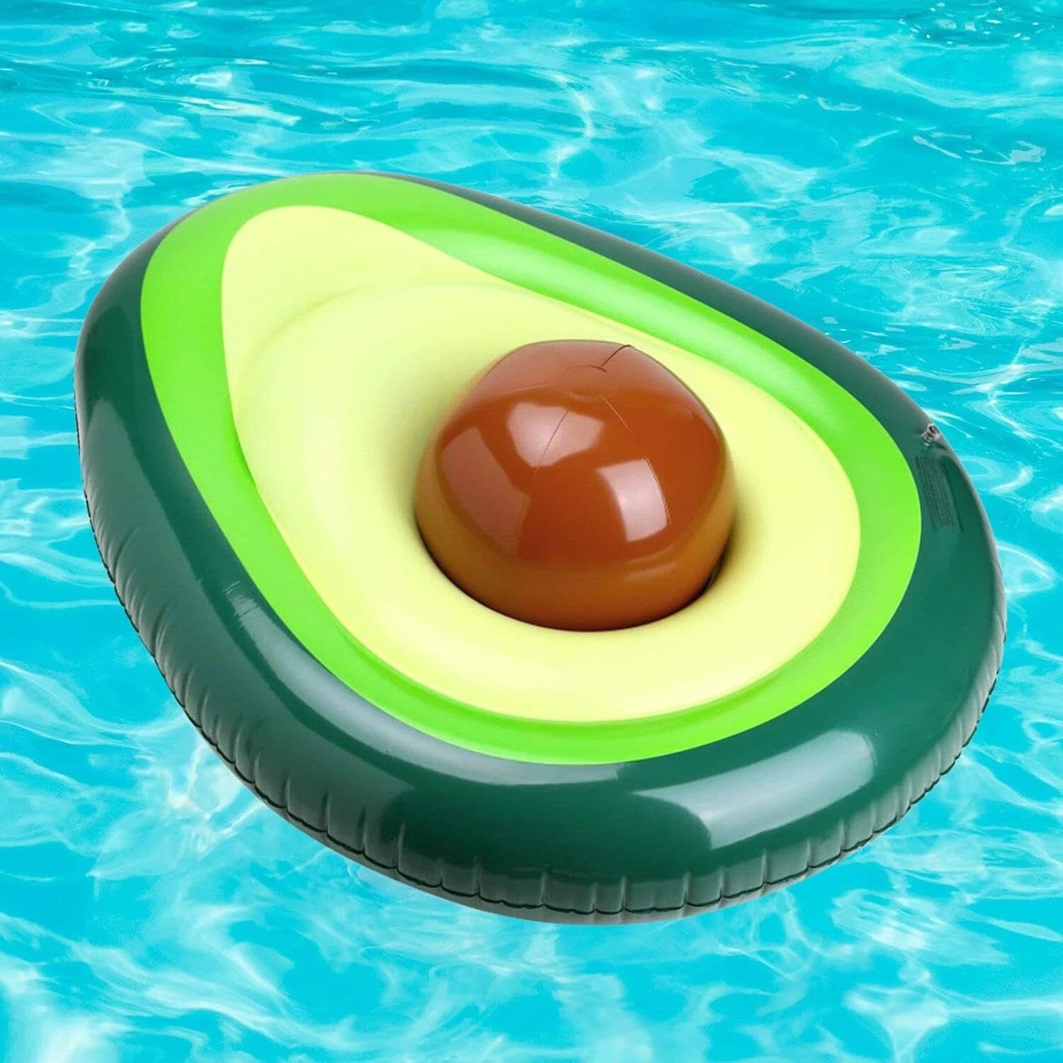 Pool Lounger Float Fun Ball Summer Avocado Inflatable Pool Bed Water Relax Toy