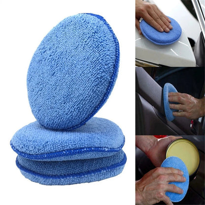 10x Wax Applicator Pads Cleaning Buffer Car Microfibre Polishing Foam Sponge