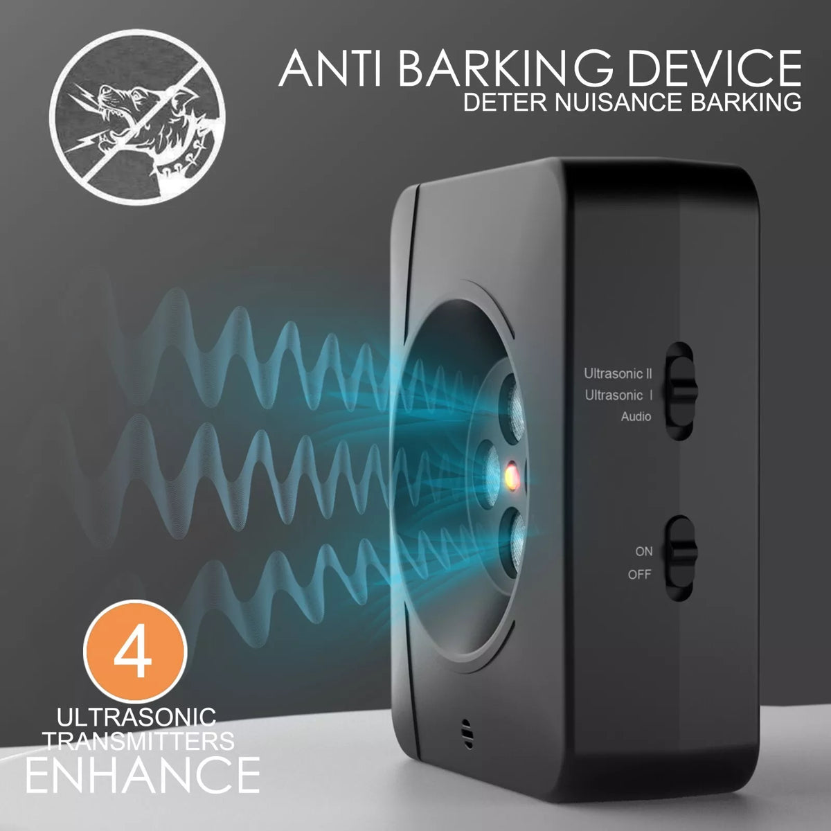 Stop Repeller Ultrasonic Dog Barking Control Anti Bark Device Outdoor
