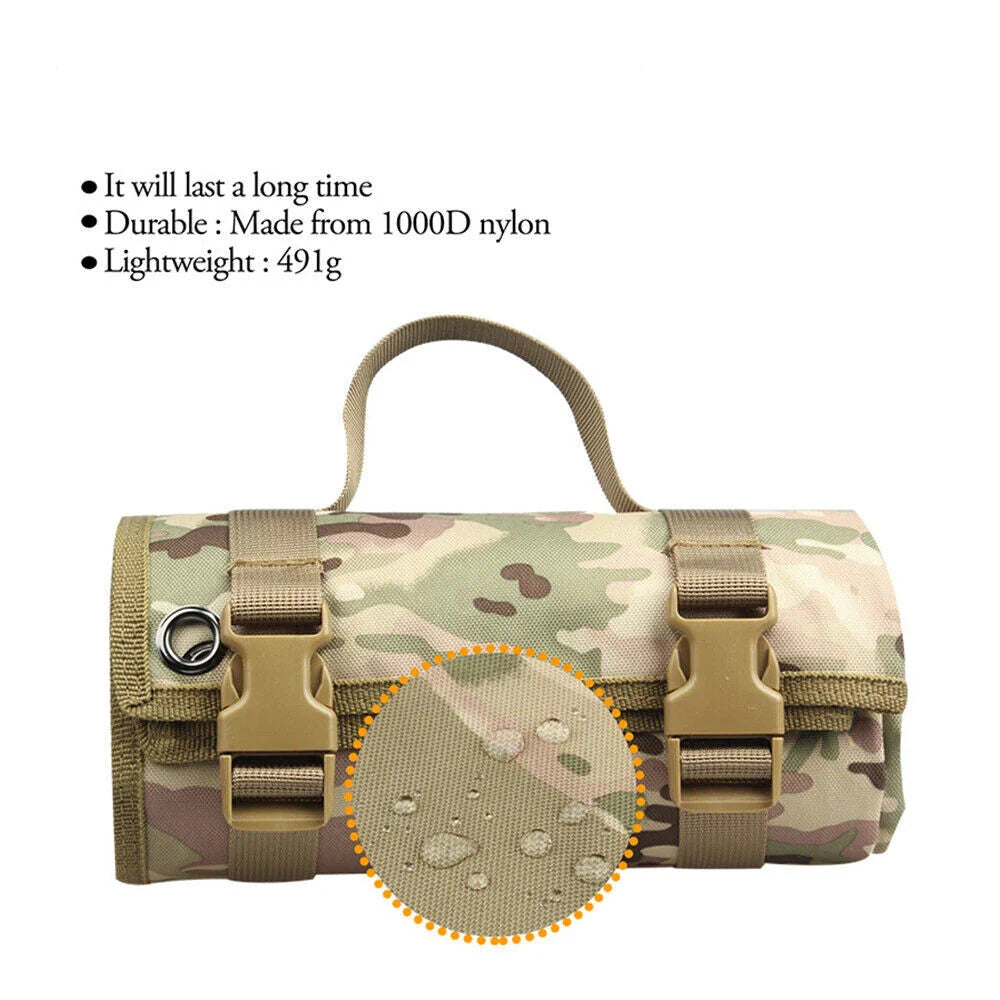 Training Molle Roll Up Hunting Gun Pad Tactical Shooting Range Mat Camouflage