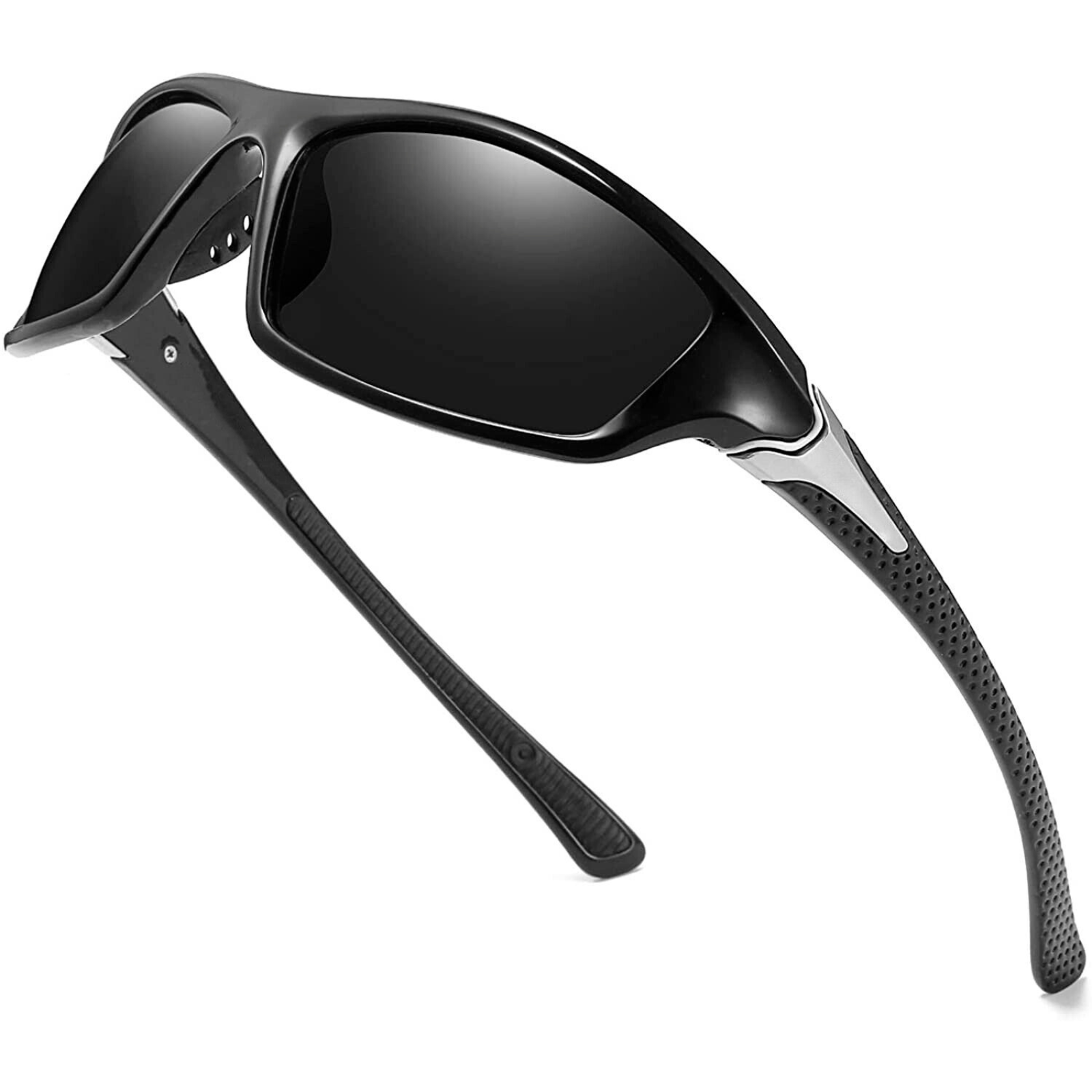 UV400 Polarized Glasses Men Sunglasses Fishing Sports Driving Eyewear Black