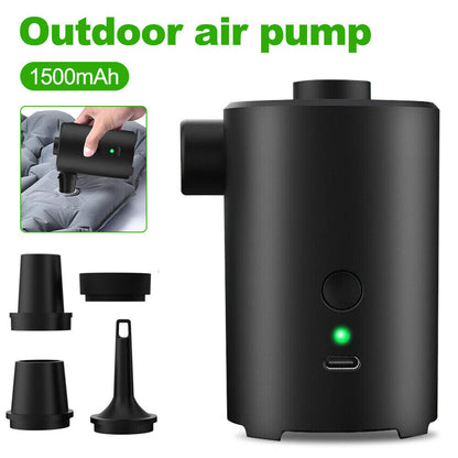 USB Rechargeable Inflator Electric Pump 20W Portable Bed Matress Pool Air Pump