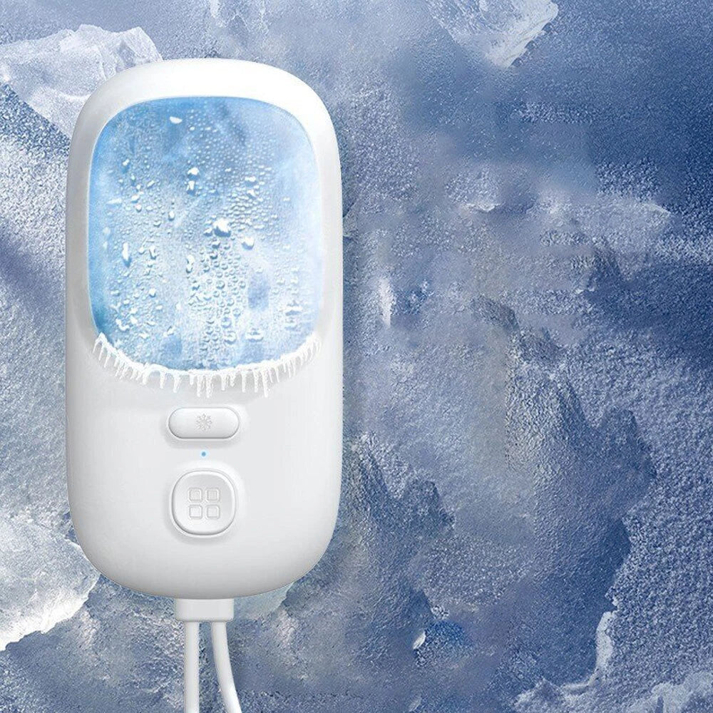 Personal Cooling Relief Ice Muscle Repair Calming Compress Neck Fan White