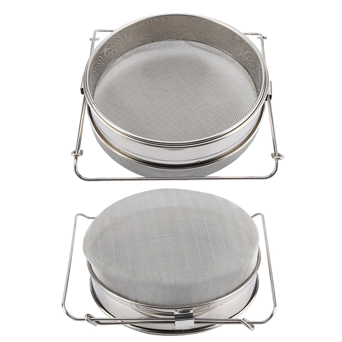 Stainless Steel Double Sieve Leaf Beekeeping Equipment Kit Honey Strainer Filter