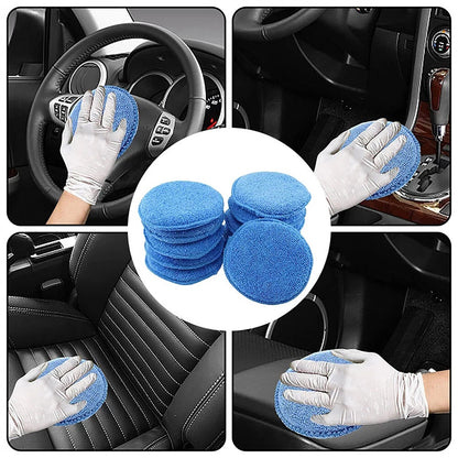10x Wax Applicator Pads Cleaning Buffer Car Microfibre Polishing Foam Sponge