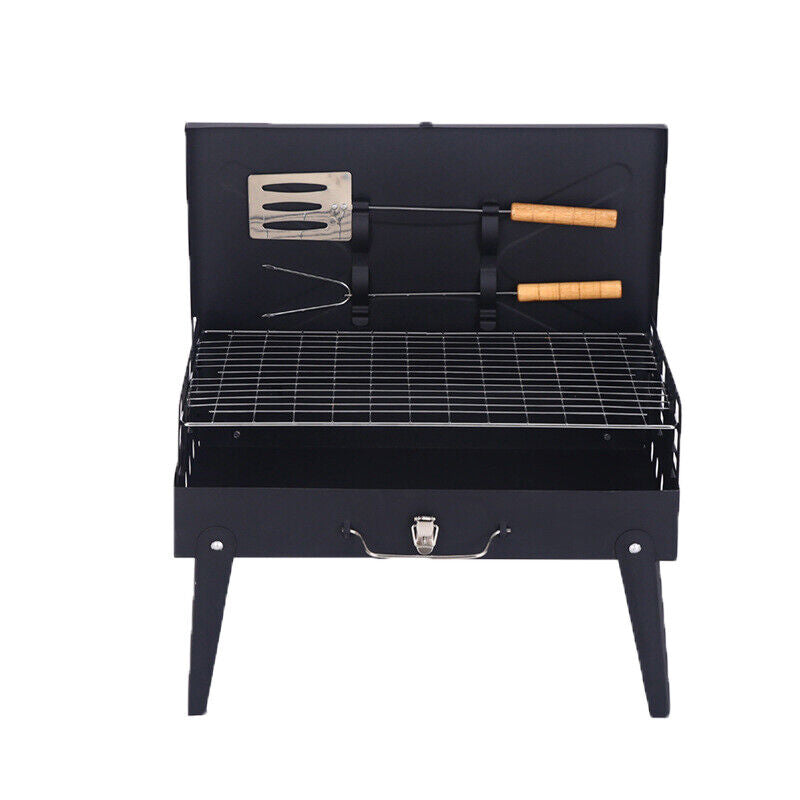 Portable Folding Steel Roast Camping Picnic Charcoal BBQ Grill Hibachi Barbecue