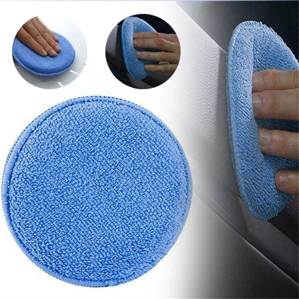 10x Wax Applicator Pads Cleaning Buffer Car Microfibre Polishing Foam Sponge