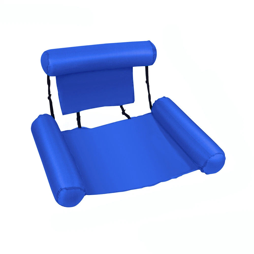 Pool Lounge Bed Sea Beach Swim Chair Inflatable Floating Water Hammock Float
