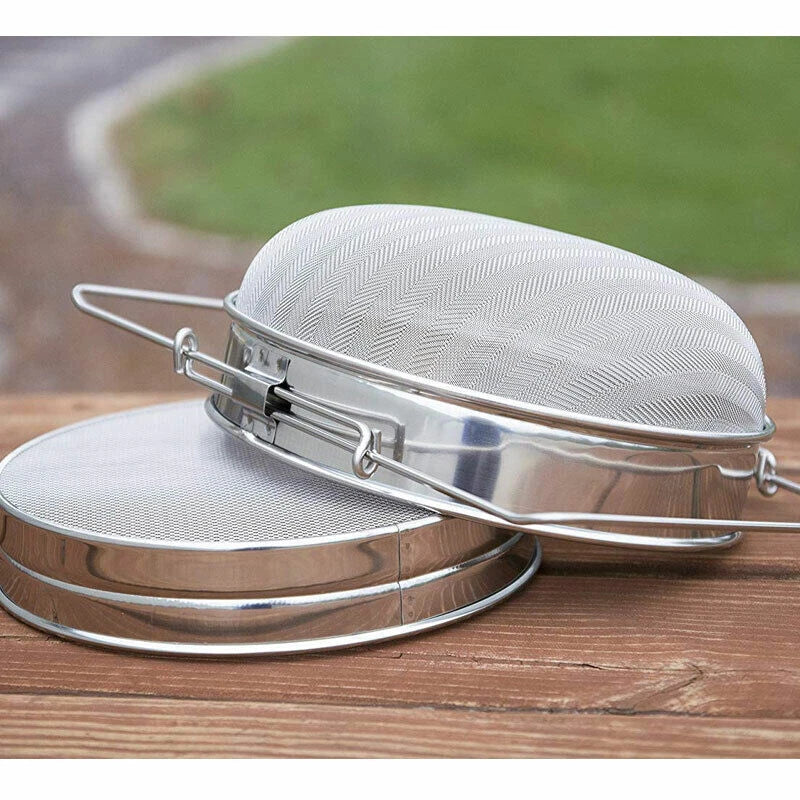 Stainless Steel Double Sieve Leaf Beekeeping Equipment Kit Honey Strainer Filter