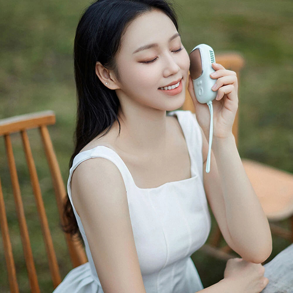 Personal Cooling Relief Ice Muscle Repair Calming Compress Neck Fan Green