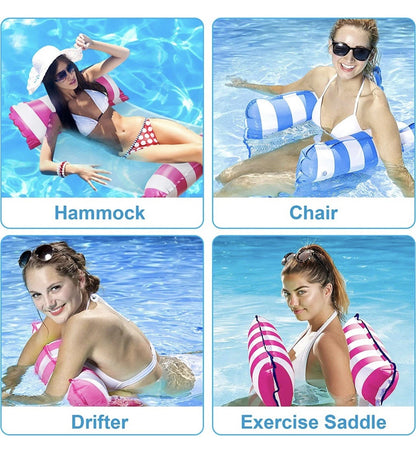 Pool Bed Swimming Chair Toy Inflatable Portable Floating Water Hammock Float