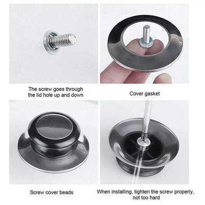 2Pcs Pot Pan Lid Hand Grip Knob Handle Saucepan Kitchen Cookware Replacement