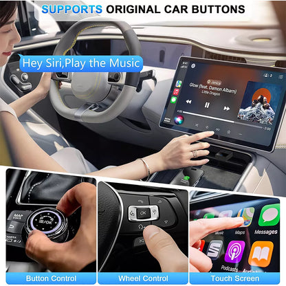 USB Car Dongle Adapter Android Auto Carplay Wired to Wireless Adapter